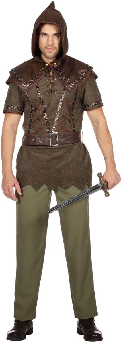 Robin Hood Kostuum | Strijder Tegen Onrecht Robin | Man | Maat 48 | Carnaval kostuum | Verkleedkleding